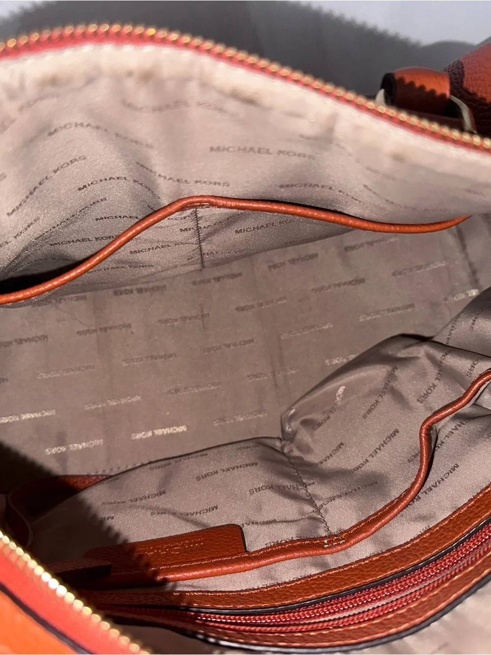Michael Kors Mercer medium leather duffle with dust bag